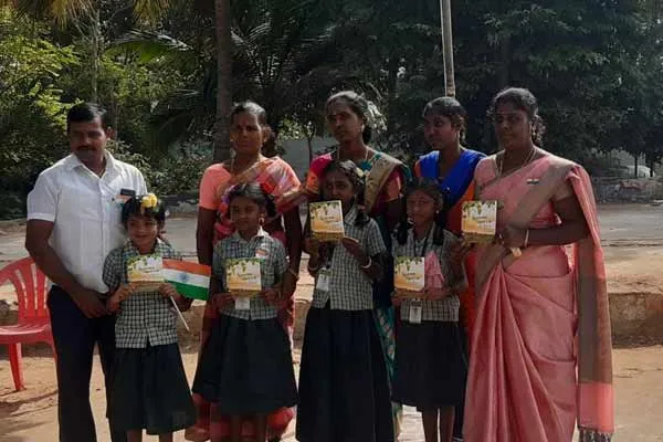 Thiruvannamalai Polur government school students book 