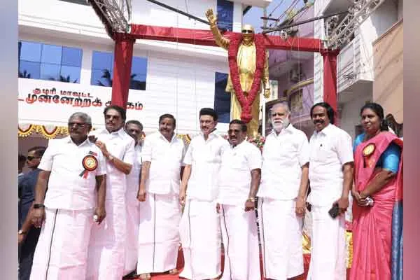 MK Stalin speech in Nagarkovil Kalignar statue ceramoney function 