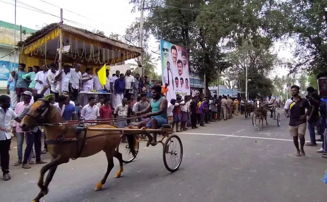 Manickam MLA who started the horse race at Kulithalai