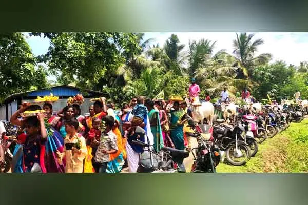 puthukottai person use tradition way in his family function 