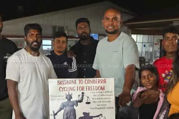 “My child should be born with citizenship”- 1400 km. A Sri Lankan Tamil traveling on a bicycle