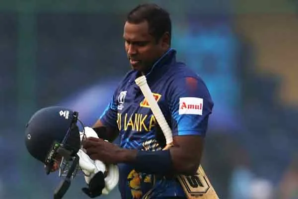 Angelo Mathews timed out wicket Sourav Ganguly 2007 SA Test match incident 