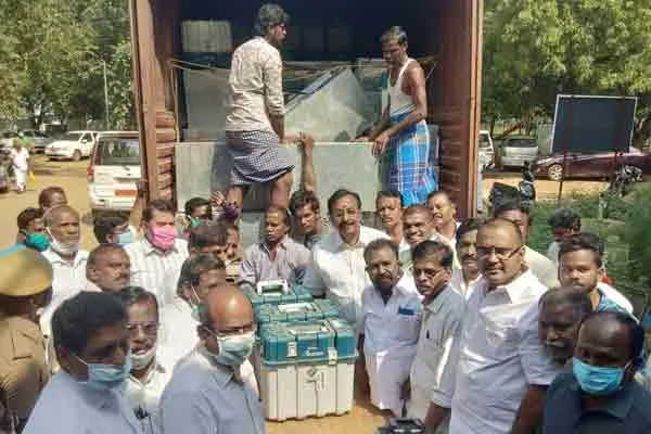 Electronic voting machines arrived Trichy district