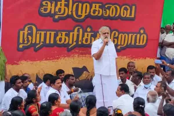 I. Periyasamy speech about admk and bjp in dindigul gramasaba meeting 
