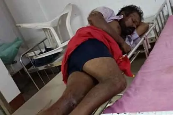 Drunken person who attacked police inspector in trichy 