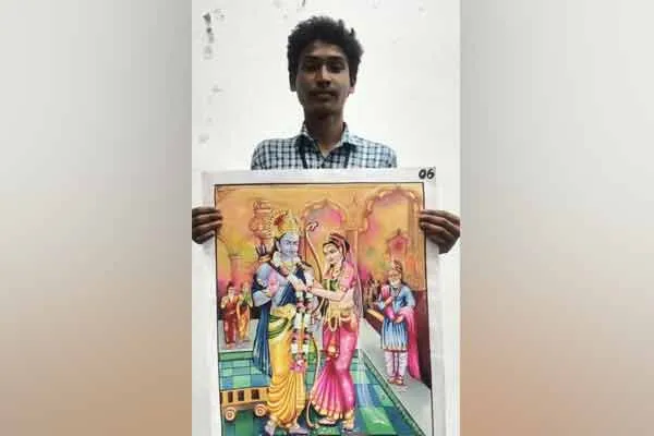 Congratulations to the government school student who has been achieving in the painting competition for the  3 years ..!