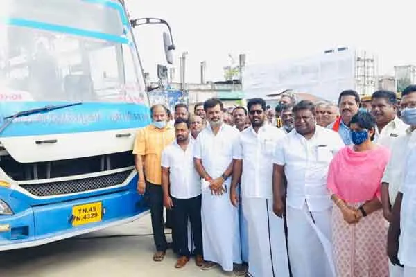 Chief Minister MK Stalin opens Expanded Jayangondam bus stand
