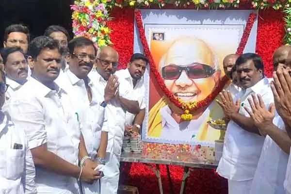 Kalaignar birthday celebration on pondicerry 