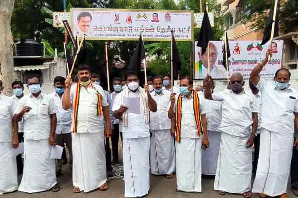 DMK alliance parties struggle against the central government!