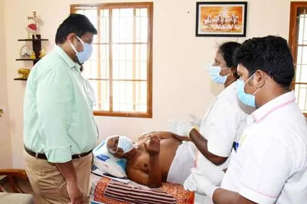 Karur Collector who inspected the villages!