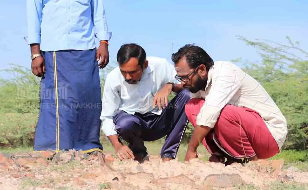 Discovery of ancient inscriptions, ancient minions, stone circular remains!