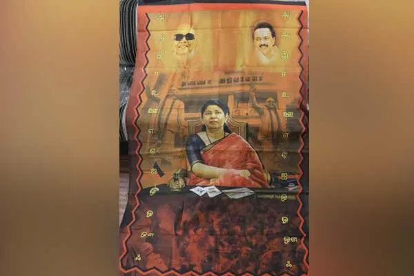 Kanimozhi MP Birthday; Saree ready in Gujarat dmk women wing Ammu Andro 