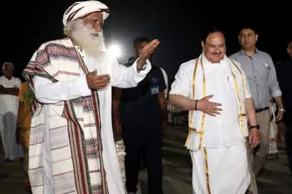 Isha Jaggi and JP Natta meet in coimbatore 