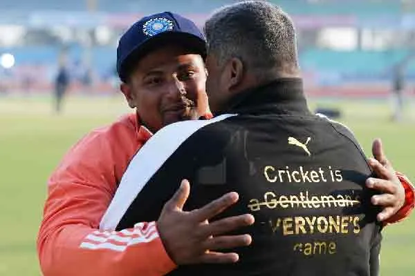 Ravindra Jadeja insta story for sarfaraz khan