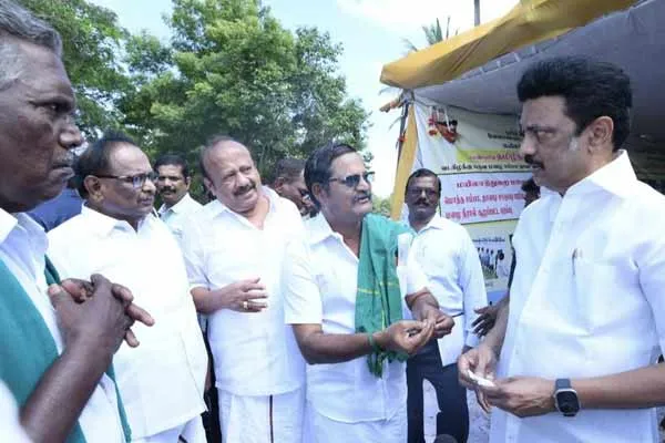 MK Stalin addressed press after visiting mayiladuthurai