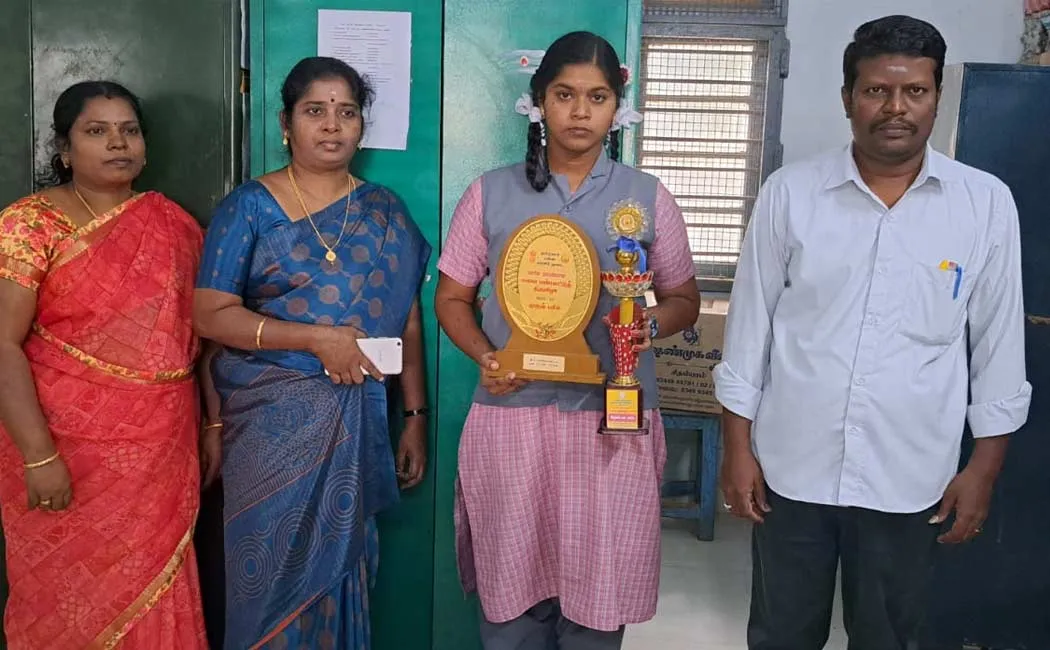   government school girl won second place  violin competition