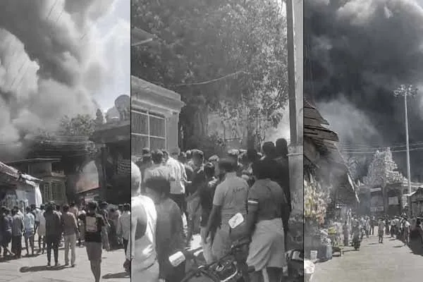 Kutralam fire accident Traders who lost their livelihood