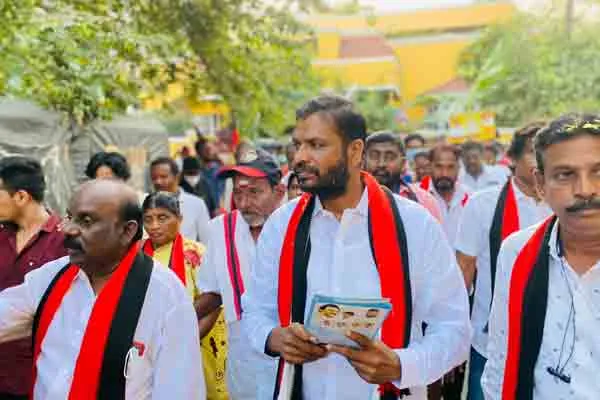 The DMK MLA is striving for success.  ... Coalition parties in heavy upset near Chennai ...