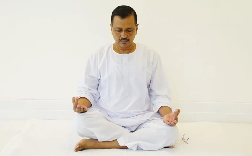 Arvind Kejriwal 7 hours continuous meditation