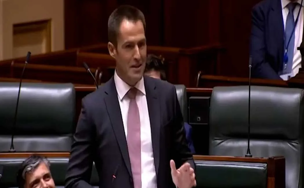 australian mp  nathan lambert proposes to partner in parliament 