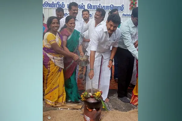 Minister Anbil Mahesh celebrated Equality Pongal with the public