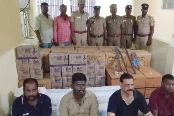 Four arrested for stealing from vehicles on Chennai-Bangalore National Highway