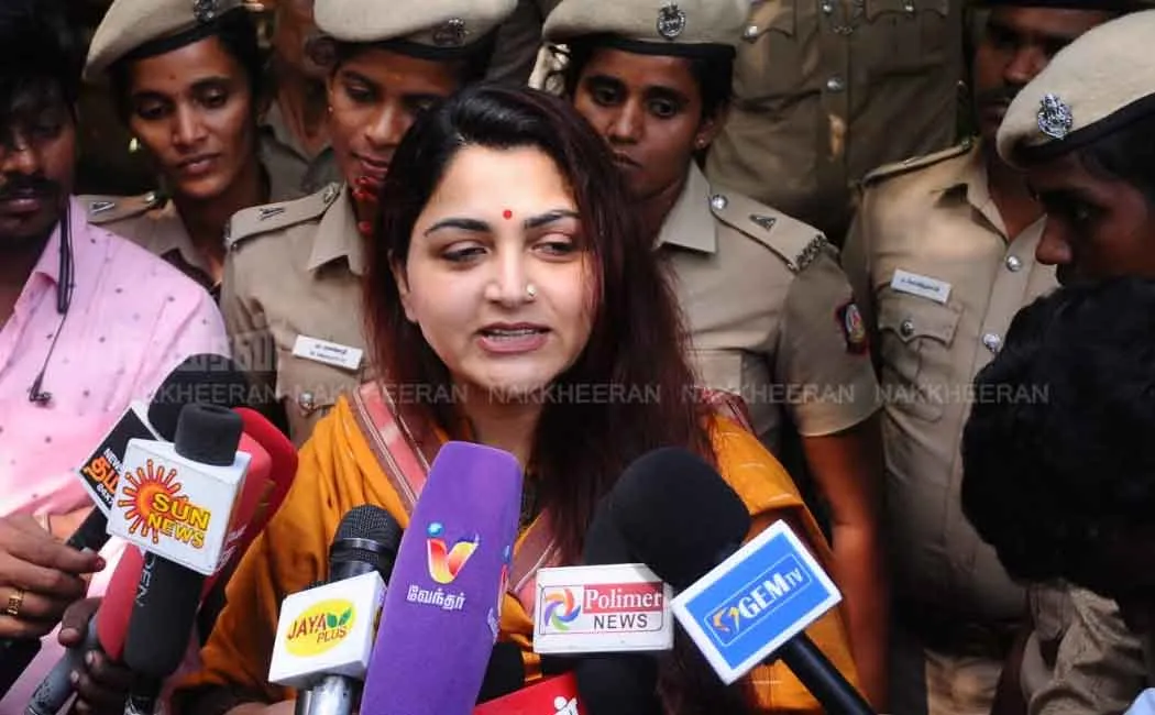 Congress condemns actress Khushbu! 