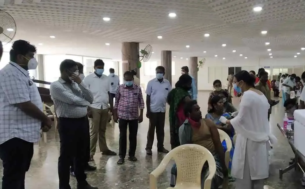 Vaccination camp held in Trichy ..!