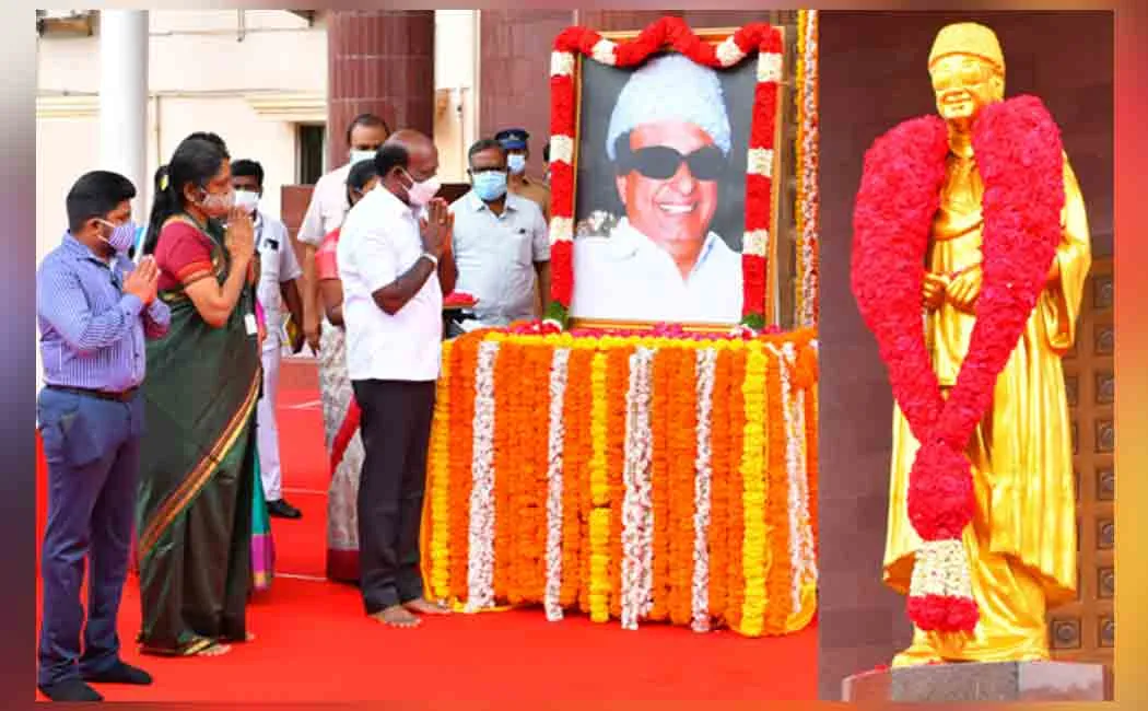 M.G.R. Birthday; Respect on behalf of the Government of Tamil Nadu!