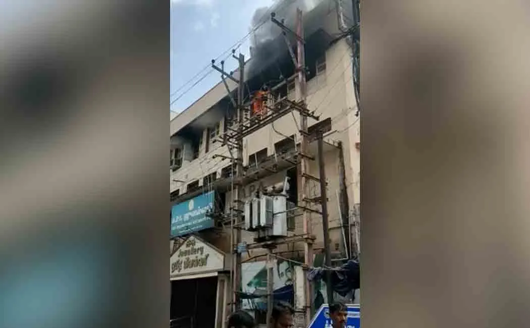 Sudden fire in a private company!