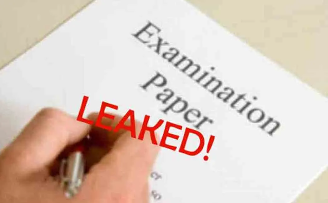 Class 12 Quiz Paper Leak Action on two private schools!