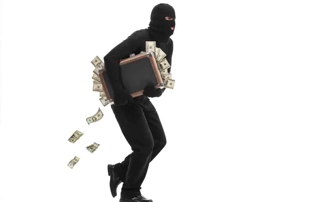 Home theft for someone who went to work for 100 days!