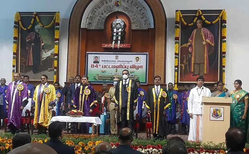 Annamalai University Graduation Ceremony attended by the Governor! Ignored DMK ministers!