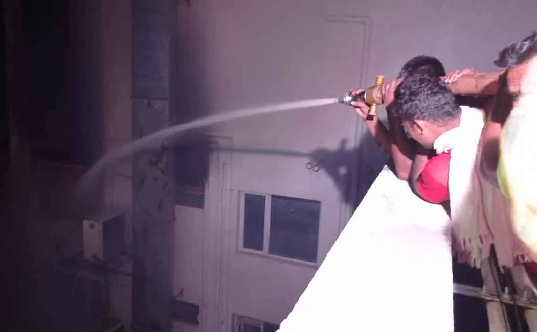 fire accident in Trichy Star hotel 