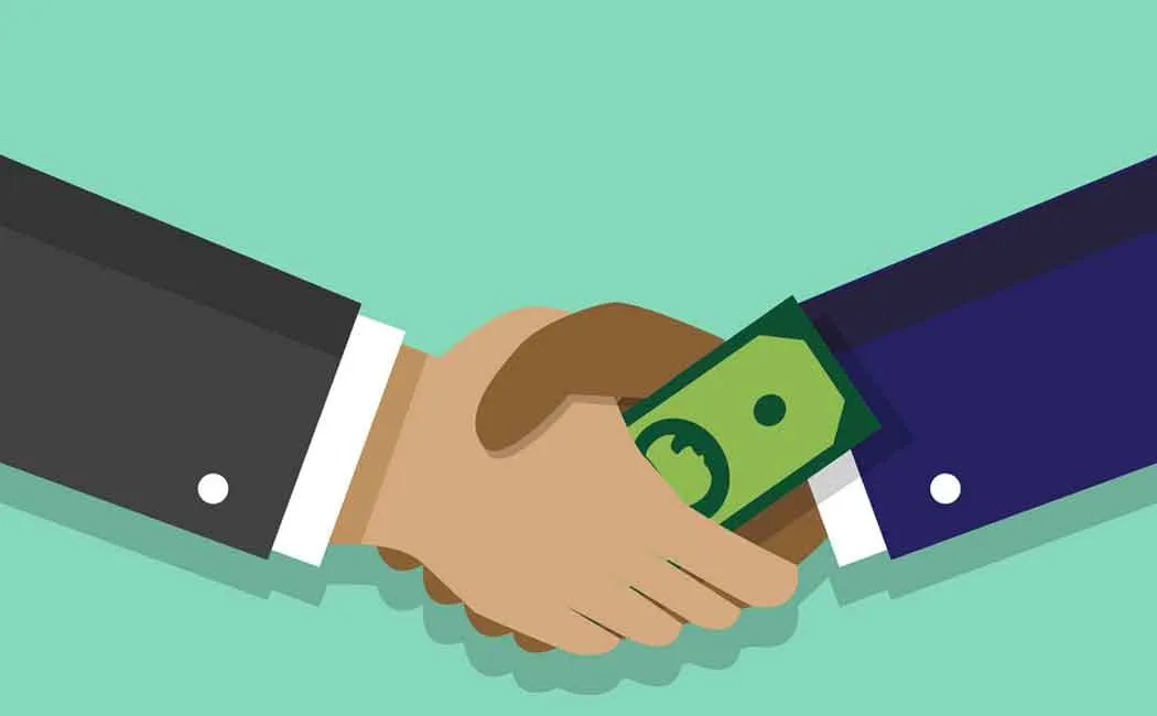 Government employee fired for taking bribe