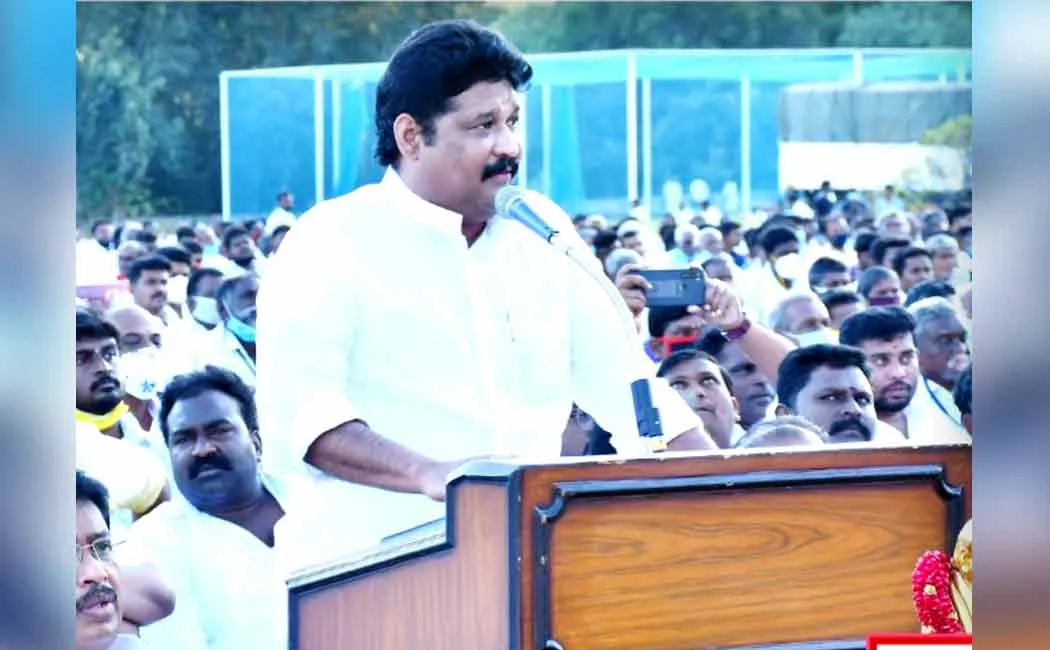 DMK MP gowthamasigamani speech at 'thamizhagam meetpom'