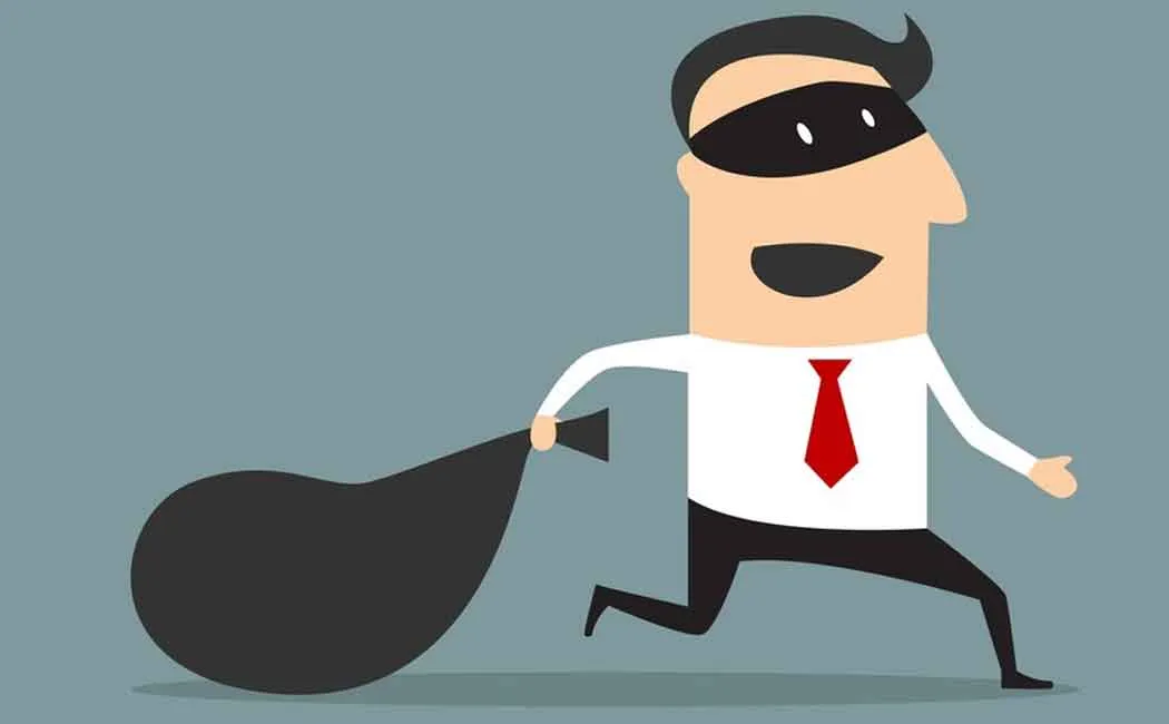 Robbery of money kept in the bureau!