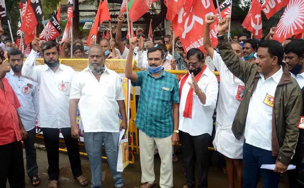 Trade unions demands  various things Erode 