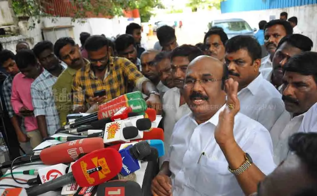 Jayakumar raised question to ops 