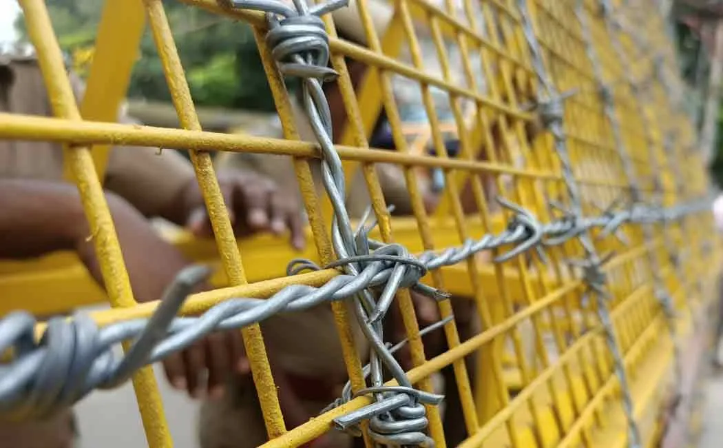 Workers who tried to blockade the coimbatore  Collector Office ...
