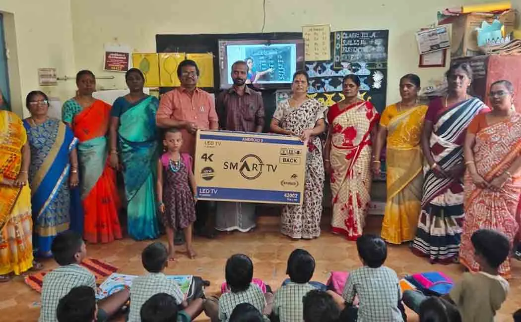 TV for Govt Primary School Smart Class Parents provided!