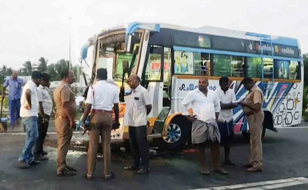 The vehicle of disabled persons in the accident.. 