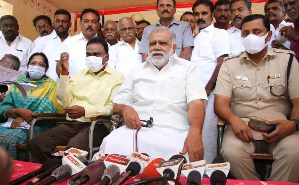 Minister i periyasamy speech at dindigul 