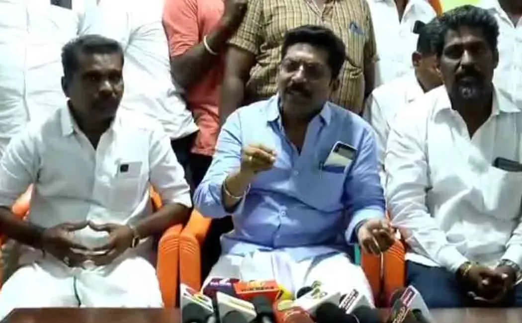bjp addressed press in madurai 