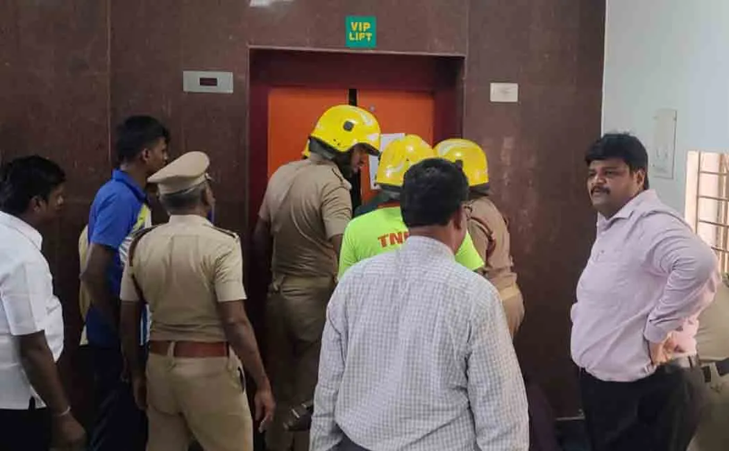 People trapped in the lift! Panicked collector!