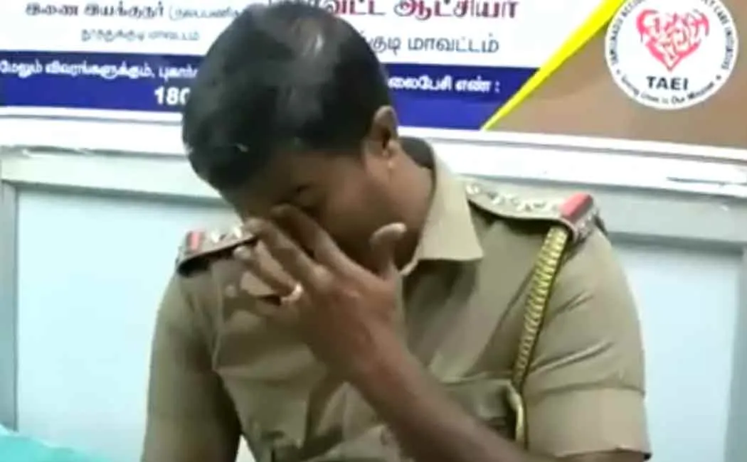 Kovilpatti BJP city leader  police inspector conflict 