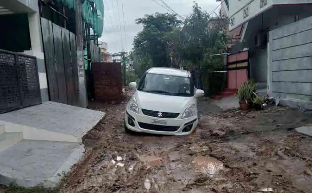 Heavy rain at Trichy 
