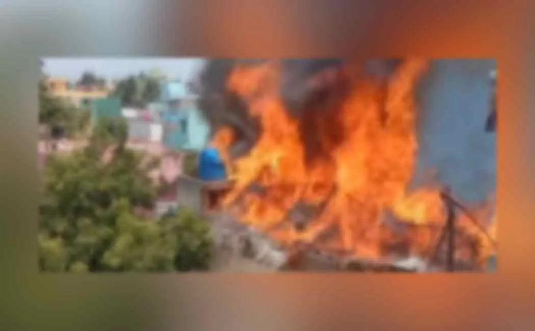 Fire accident in thiruvanmiyur