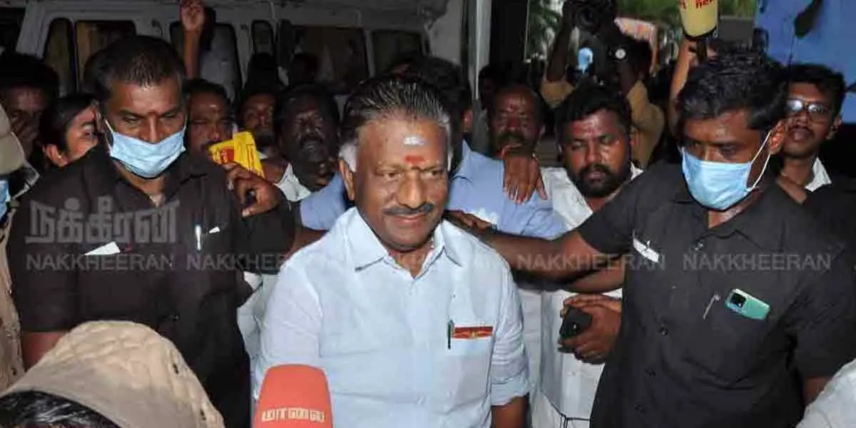 OPS Condemn for Coimbatore car fire accident 