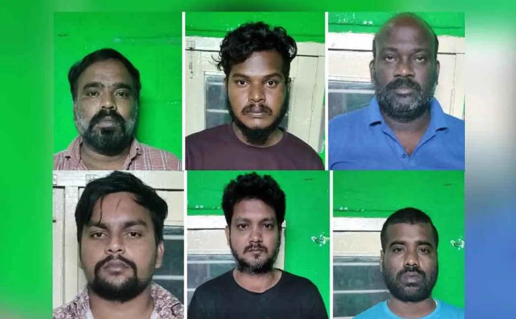 Person rescued by police and arrested six  